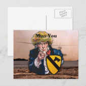 Carte Postale Division de cavalerie 1ère de l'Air de la drague i (Devant / Derrière)