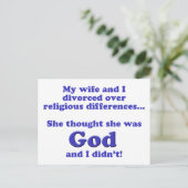 Carte Postale Divorce (Debout devant)