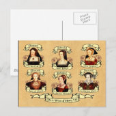 Carte Postale Divorcé, décapité, mort... Femme d'Henri VIII (Devant / Derrière)