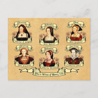 Carte Postale Divorcé, décapité, mort... Femme d'Henri VIII