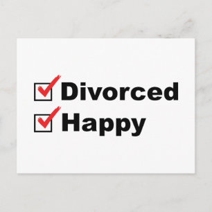 Carte Postale Divorcé Et Heureux