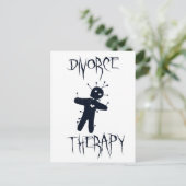Carte Postale Divorce Thérapie - Doll vaudou drôle (Debout devant)