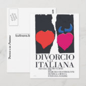 Carte Postale Divorcio a la Italiana (Devant / Derrière)