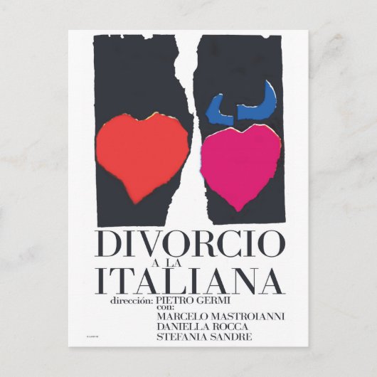 Carte Postale Divorcio a la Italiana (Devant)