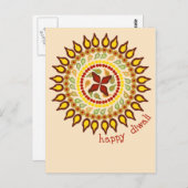 Carte postale Diwali (Devant / Derrière)