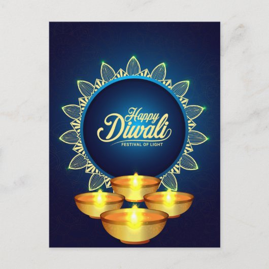 Carte postale Diwali (Devant)