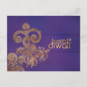 Carte postale Diwali Golden Ornament (Devant)
