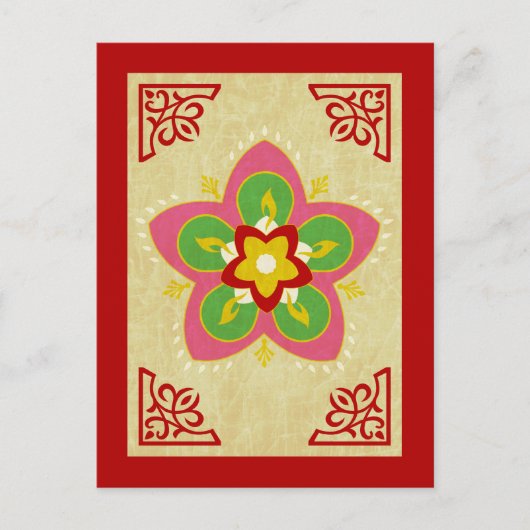 Carte Postale diwali rangoli (Devant)