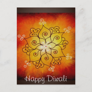 Carte Postale Diwali Rangoli