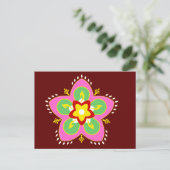 Carte Postale diwali rangoli (Debout devant)