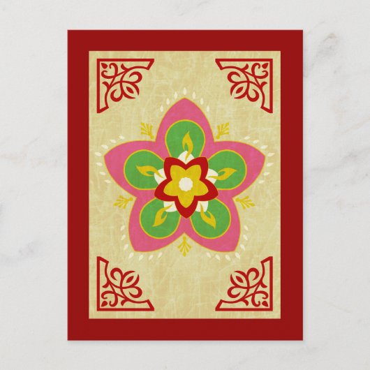 Carte Postale diwali rangoli joyeux (Devant)