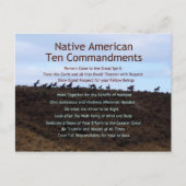 Carte Postale Dix commandements (Devant)