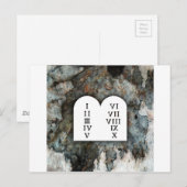 Carte Postale Dix commandements (Devant / Derrière)