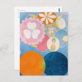 Carte Postale Dix plus grandes, no 2, Enfance | Hilma af Klint | (Devant / Derrière)