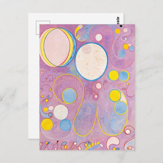 Carte Postale Dix Plus Grandes, No 8, Adultes | Hilma af Klint | (Devant / Derrière)