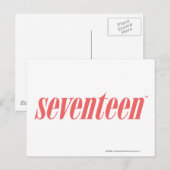 Carte Postale Dix-sept Logo-LtPink (Devant / Derrière)