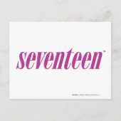 Carte Postale Dix-sept logos violets (Devant)