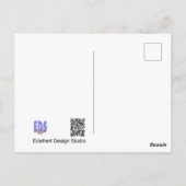 Carte postale DIY Libellule bleue (Dos)