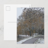 Carte postale DIY Paysage d'hiver (Devant / Derrière)