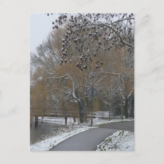 Carte postale DIY Paysage d'hiver (Devant)