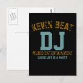 Carte Postale dj (Devant / Derrière)