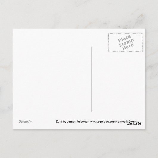 CARTE POSTALE DJ 6 (Dos)