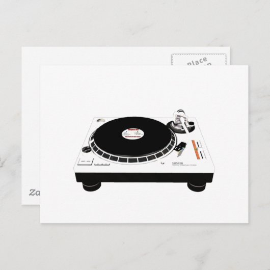 Carte Postale DJ Decks (Devant / Derrière)