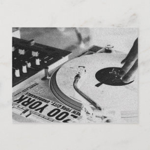Carte Postale DJ filant vinyle 2