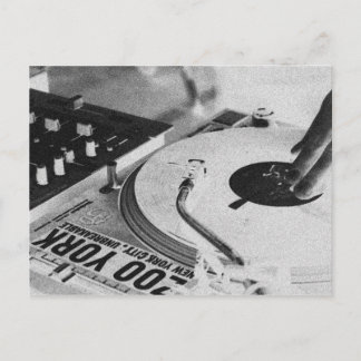 Carte Postale DJ filant vinyle 2