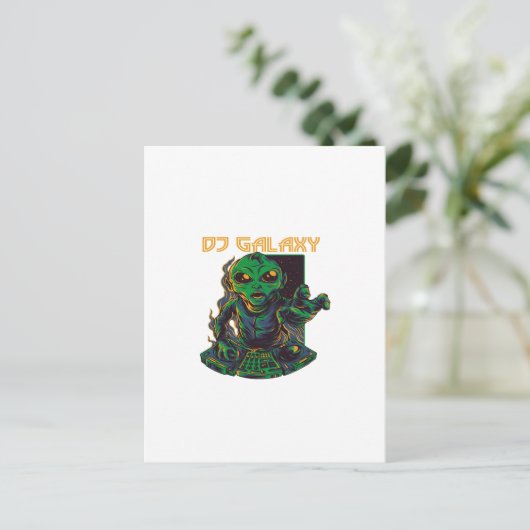 CARTE POSTALE DJ GALAXY (Debout devant)
