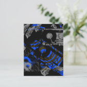 Carte Postale DJ Music Cassette (Debout devant)