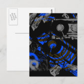 Carte Postale DJ Music Cassette (Devant / Derrière)