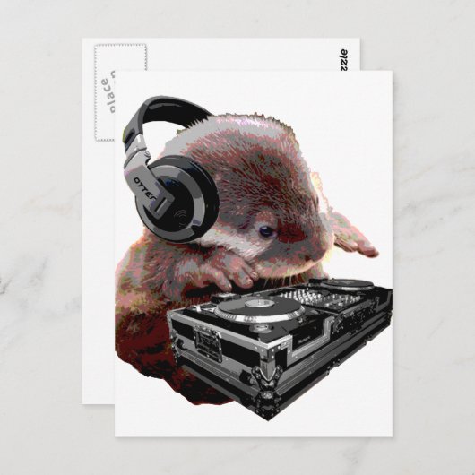 Carte Postale DJ None Otter (Devant / Derrière)