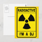 Carte Postale DJ radioactif (Devant / Derrière)
