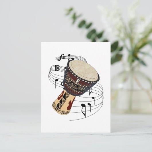 Carte Postale Djembe (Debout devant)