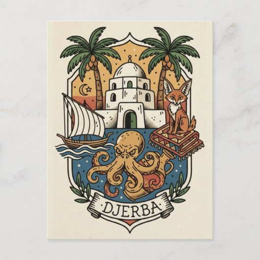 Carte Postale Djerba Island Tunisia Travel Postcard (Devant)