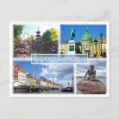 Carte Postale DK Copenhagen - Jardin Tivoli - Comté d'Amalienbor (Devant)