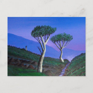 Carte Postale DMZ Corée Monts de surveillance militaire