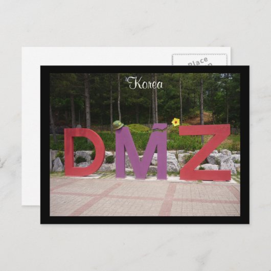 Carte Postale dmz coréen (Devant / Derrière)