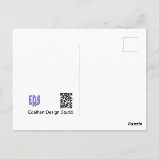 Carte postale do-it-yourself chèvre (Dos)