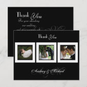 Carte Postale do-it-yourself COULEUR/MARIAGE PHOTOS MERCI (Devant / Derrière)