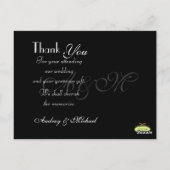 Carte Postale do-it-yourself COULEUR/MARIAGE PHOTOS MERCI (Dos)