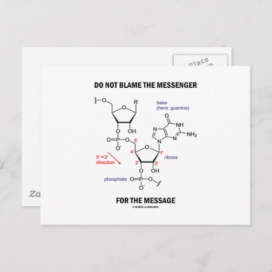 Carte Postale Do Not Blame (Devant / Derrière)