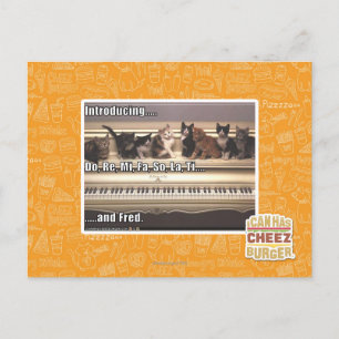 Carte Postale Do, Re, Mi, Fa, Alors, La, Ti, Fred