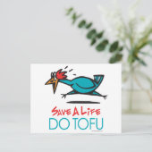 Carte Postale Do Tofu Vegetarian (Debout devant)