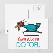 Carte Postale Do Tofu Vegetarian (Devant / Derrière)