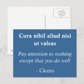 Carte Postale Do well - Citation inspirante de Cicero (Devant / Derrière)