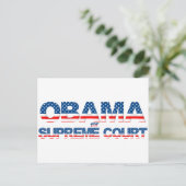 Carte postale d'Obama pour la Cour suprême (Debout devant)