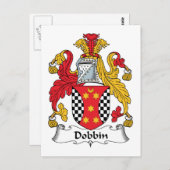 Carte Postale Dobbin Famille Crest (Devant / Derrière)