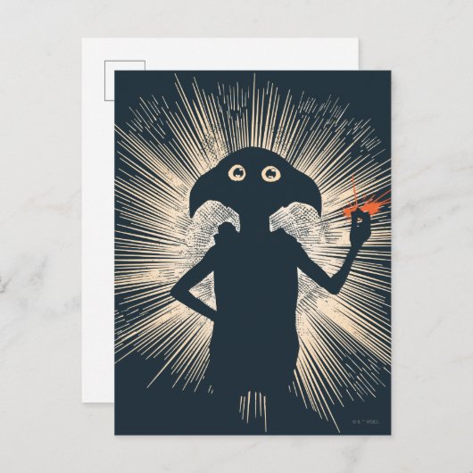 Carte Postale Dobby Casting Magic (Devant / Derrière)